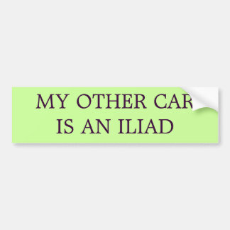 Mijn andere auto is een Iliad (het ORIGINELE) Bumpersticker