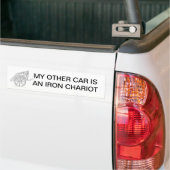 MIJN ANDERE AUTO IS EEN IRON CHARIOT BUMPERSTICKER (Op Truck)