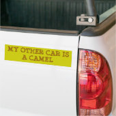 MIJN ANDERE AUTO IS EEN KAMEEL BUMPERSTICKER (Op Truck)