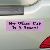 Mijn andere auto, is een kamer. bumpersticker (Op auto)