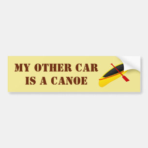 Mijn andere auto is een kano bumpersticker
