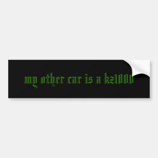 Mijn andere auto is een KZ1000 Bumpersticker