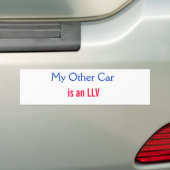 Mijn andere auto is een LLV Bumpersticker (Op auto)