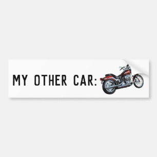 Mijn andere auto is een motor bumpersticker