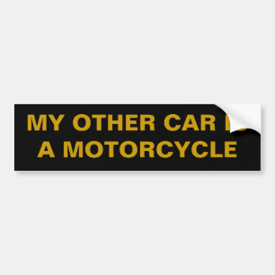 Mijn andere auto is een motor bumpersticker