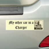 Mijn andere auto is een oplader bumpersticker (Op auto)