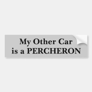 Mijn andere auto is een percheron bumpersticker