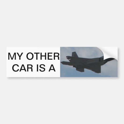 Mijn andere auto is een Raptor. Bumpersticker (Voorkant)