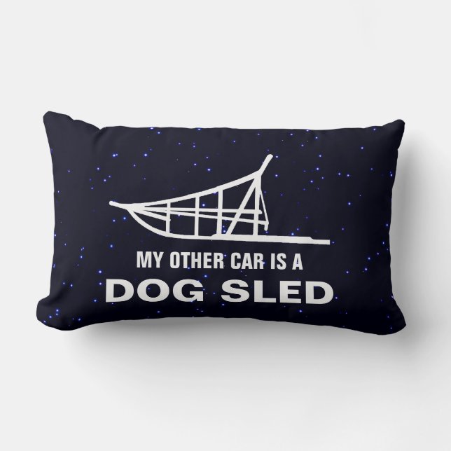 Mijn andere auto is een slede. kussen (Voorkant)