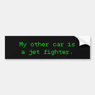 Mijn andere auto is een straaljager bumpersticker