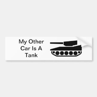 Mijn andere auto is een tank bumpersticker