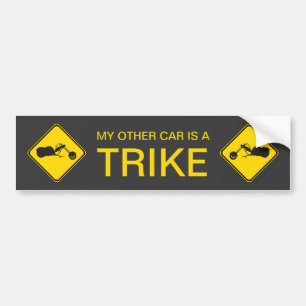 Mijn Andere Auto is een Trike! Bumpersticker