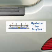 Mijn andere auto is een veerbotenbumper. bumpersticker (Op auto)