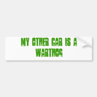 Mijn andere auto is een warthoek bumpersticker