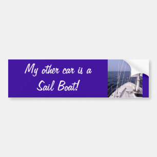 Mijn andere auto is een zeilboot! bumpersticker