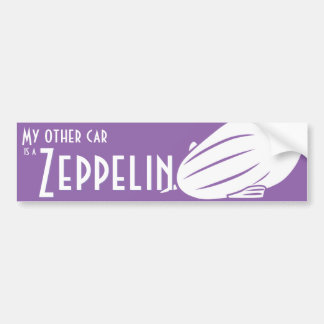 Mijn andere auto is een Zeppelin bumper sticker