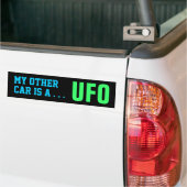 MIJN ANDERE AUTO - UFO-bumpersticker Bumpersticker (Op Truck)