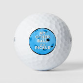 Mijn andere bal is een pickle golfer Blue Pickleba (Voorkant)