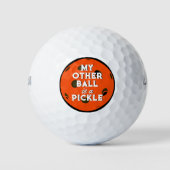 Mijn andere balletje is een pickle golfer Sinaasap Golfballen (Voorkant)