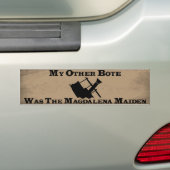 Mijn andere Bote (de Maggie) Bumpersticker (Op auto)