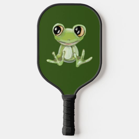 Mijn andere groene kikkervis pickleball paddle (Achterkant)