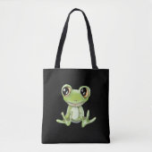 Mijn andere groene kikkervissenschouder-Canvas tas (Voorkant)