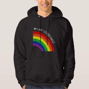 Mijn andere halve homepaar Rainbow Pride Cool LGBT Hoodie