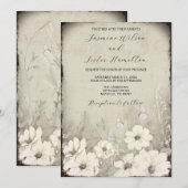 Mijn andere halve vlinder Wildflower bruiloft Kaart (Voorkant / Achterkant)