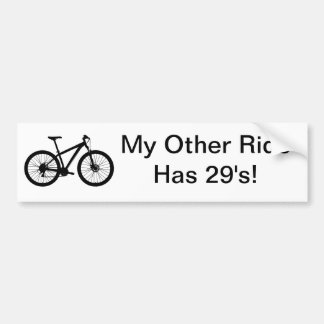 MIJN ANDERE RIDE HEEFT 29 MEERJES BUMPERSTICKER