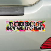 Mijn andere Ride is de onvermijdbaarheid van de do Bumpersticker (Op auto)