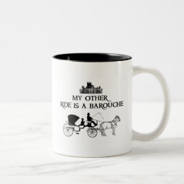 Mijn andere Ride is een barouche Tweekleurige Koffiemok