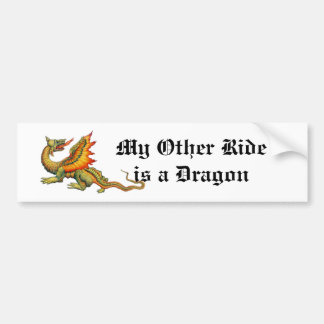 Mijn andere Ride is een Dragon Bumpersticker