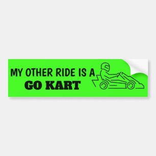 Mijn andere Ride is een Go Kart Sticker