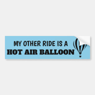Mijn andere Ride is een luchtballon Bumpersticker