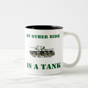 Mijn andere Ride is een Tank 9 Tweekleurige Koffiemok