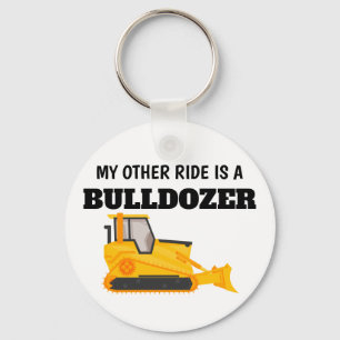 Mijn andere rit is een bulldozer sleutelhanger
