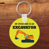 Mijn andere rit is een graafmachine sleutelhanger (Voorkant)