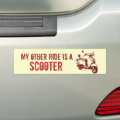 Mijn andere rit is een SCOOTER Bumpersticker (Op auto)