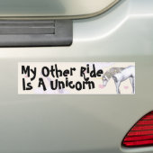 Mijn andere rit is een Unicorn Bumpersticker (Op auto)