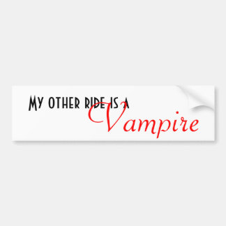 Mijn andere rit is een Vampire Bumpersticker