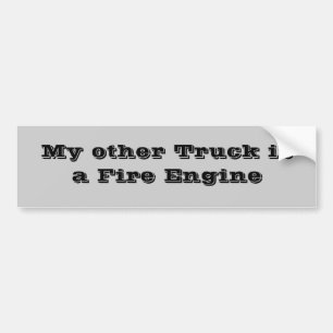 Mijn andere Truck is Fire Engine Bumpersticker