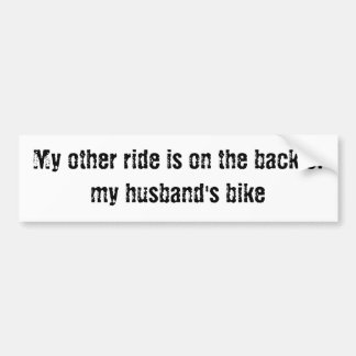 Mijn andere vervoer is op de achterkant van de fie bumpersticker