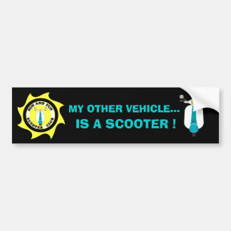 MIJN ANDERE VOERTUIG IS EEN SCOOTER... BUMPERSTICKER