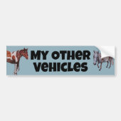 Mijn andere voertuig paard bumpersticker (Voorkant)