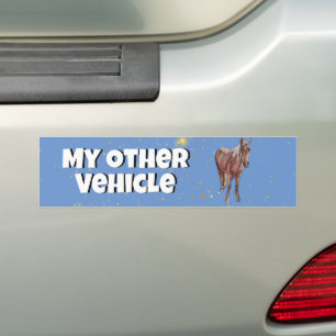 Mijn andere voertuig paard bumpersticker
