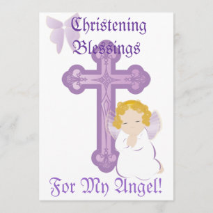 Mijn Angel's Christening Blessings-Customize Kaart
