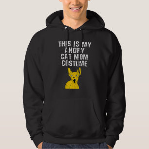 Mijn Angry Cat Mam Costume Sphynx Retro 80's tacht Hoodie