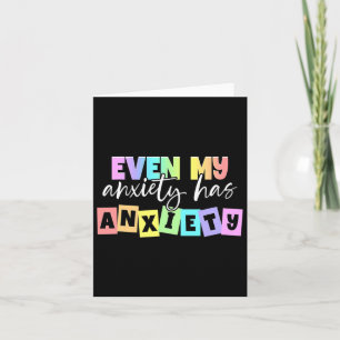 Mijn angst heeft angst Mental Health Maand Kaart