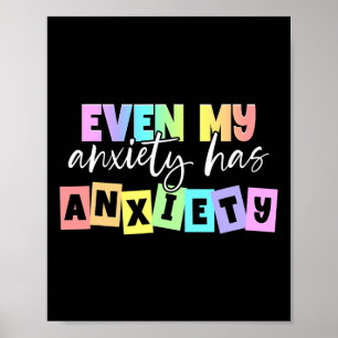 Mijn angst heeft angst Mental Health Maand Poster