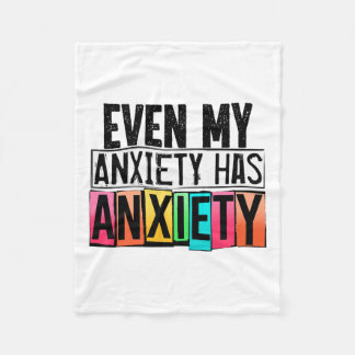 Mijn angst heeft een leuk bewustzijn van geestelij fleece deken